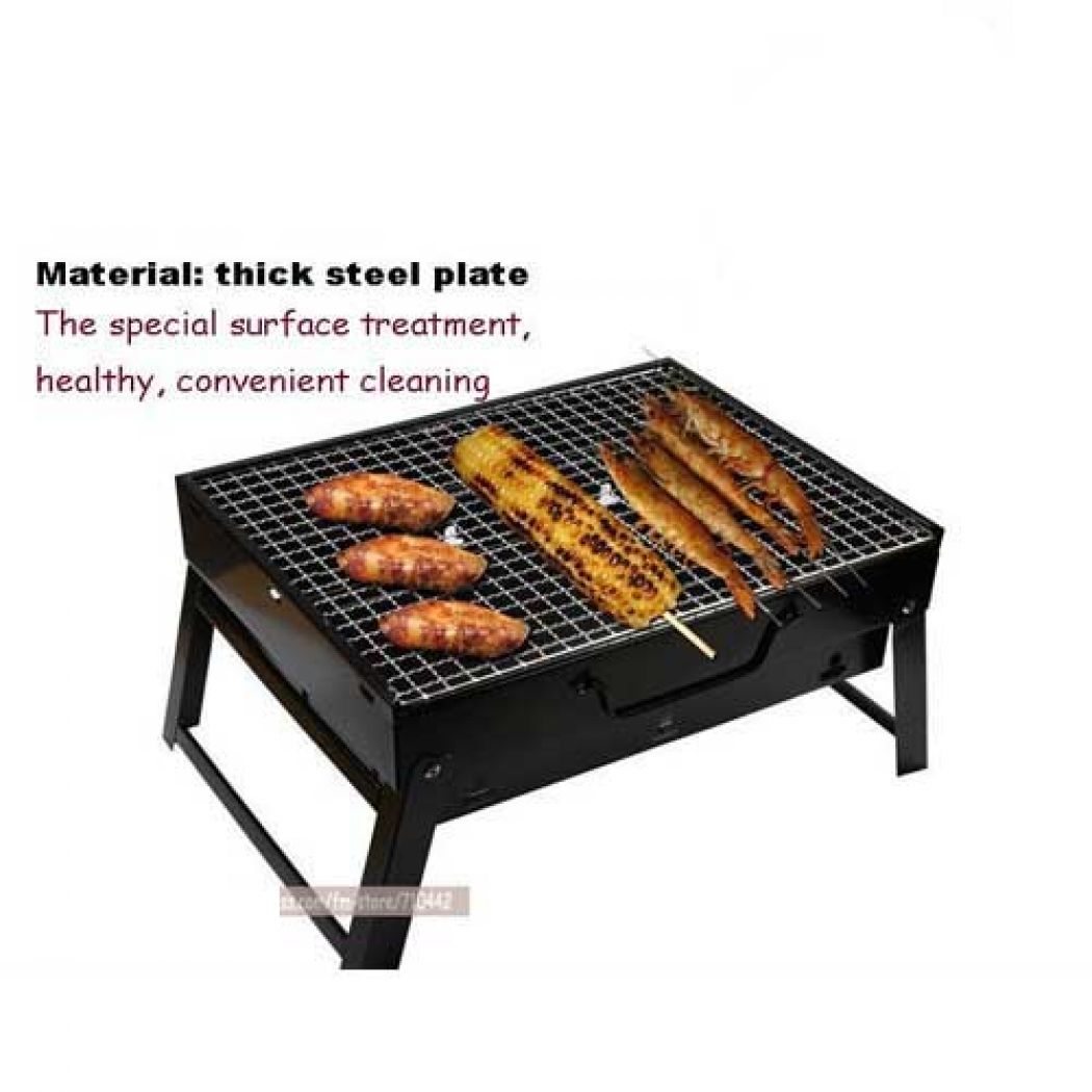 1 Portable Foldable BBQ Barbecue Charcoal Grill in Pakistan